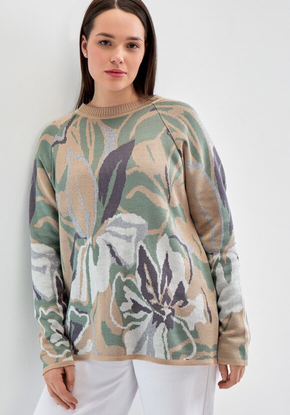 Джемпер с растительным орнаментом шир.  580, рис. 30