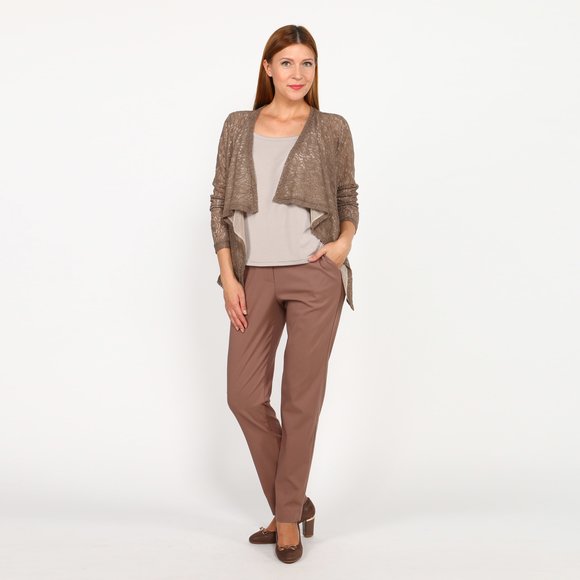 Кардиган кружевной с длинным рукавом шир.  580, рис. 2