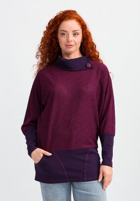 Джемпер свободного кроя с карманами