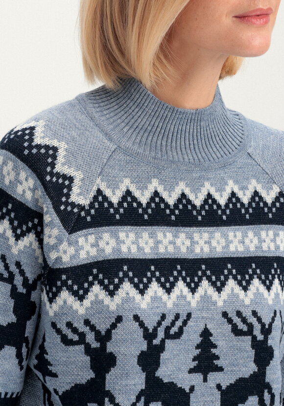 Джемпер с рождественским рисунком шир.  580, рис. 14