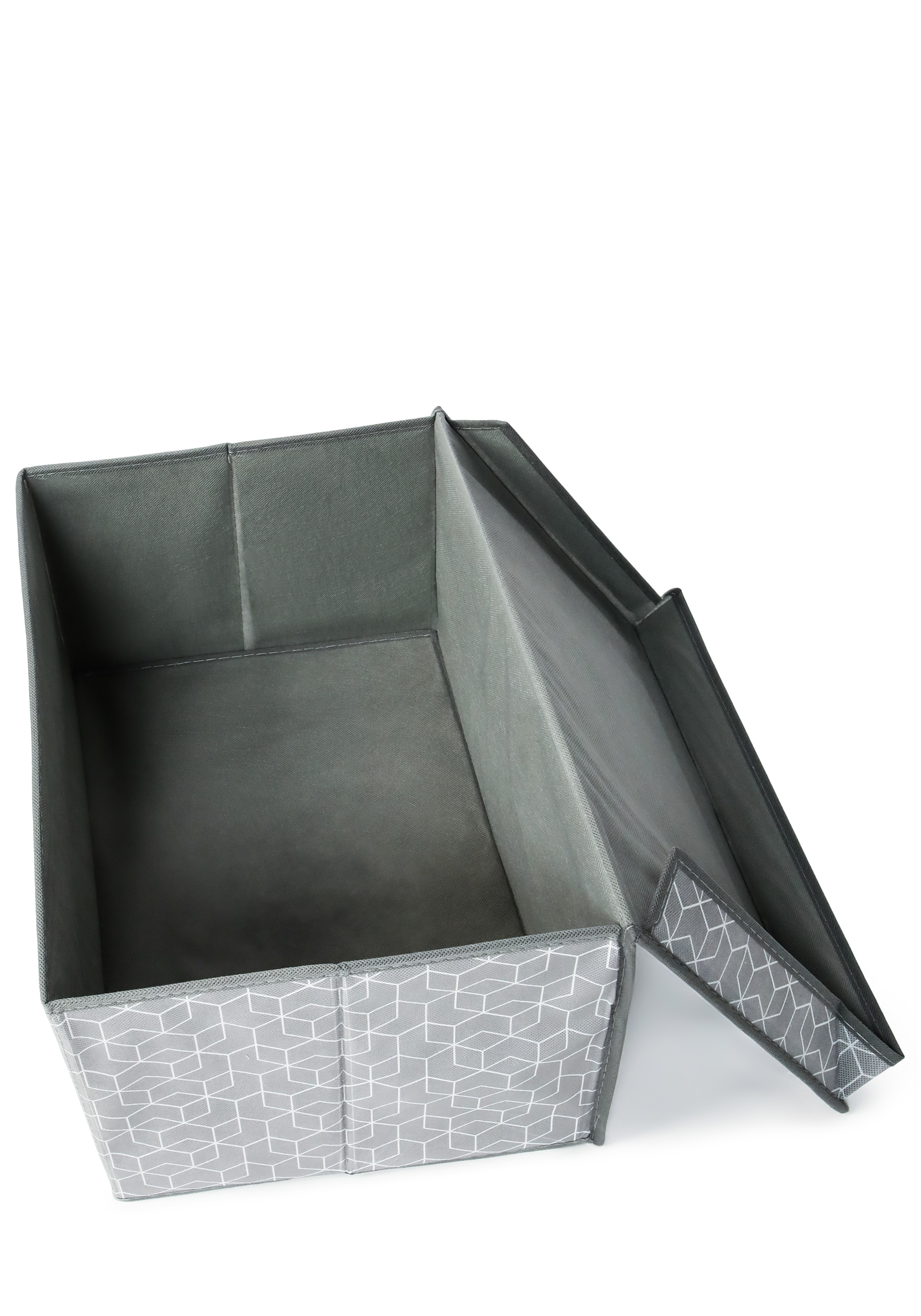 Короб для хранения с крышкой "Милана", цвет серый - фото 6