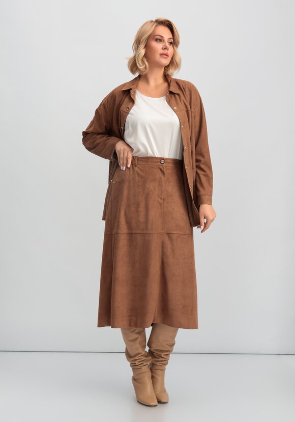 Юбка замшевая шир.  580, рис. 2