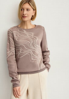 Джемпер с абстрактным рисунком Волны