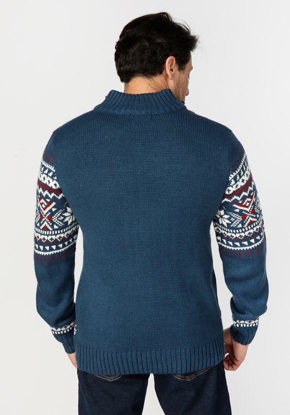 Свитер мужской с жаккардовым узором Мартен шир.  580, рис. 5