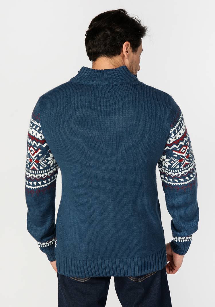 Свитер мужской с жаккардовым узором Мартен шир.  750, рис. 5