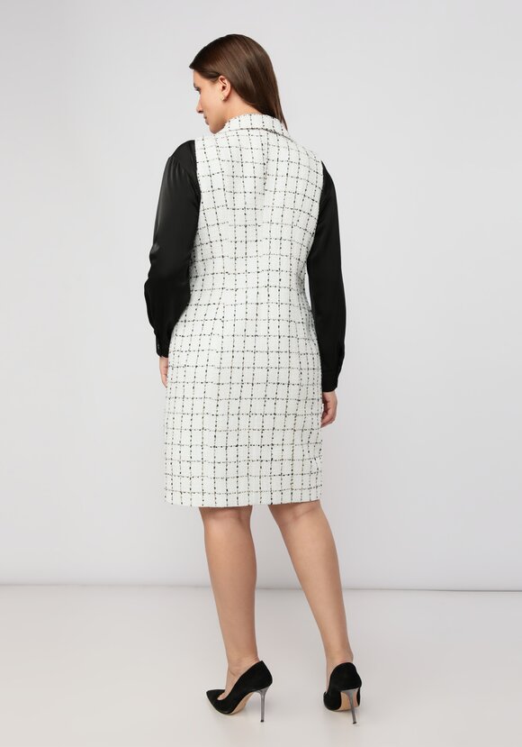 Платье -жилет с английским воротником шир.  580, рис. 9