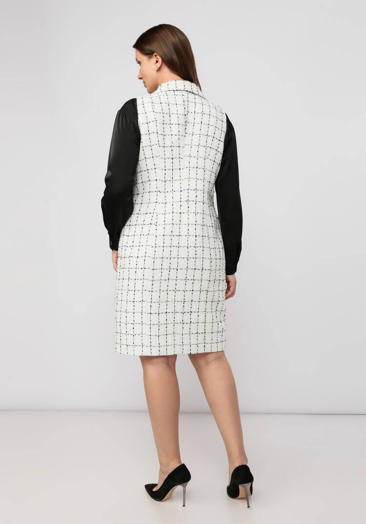 Платье -жилет с английским воротником шир.  750, рис. 9