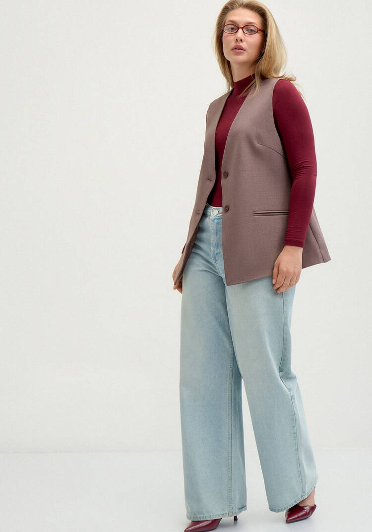 Жилет классический на подкладке шир.  750, рис. 8