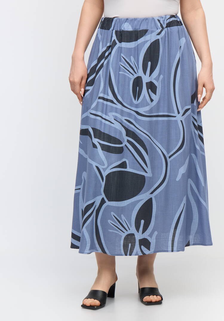 Костюм из вискозы: блуза с юбкой шир.  750, рис. 4