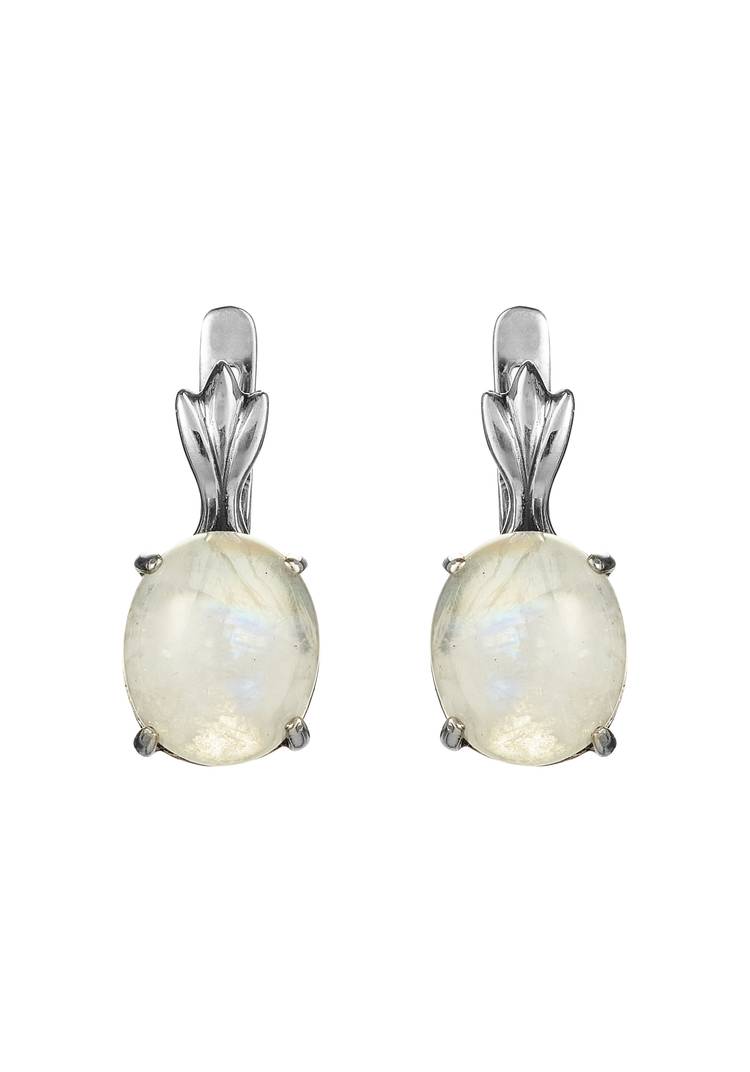 Серьги серебряные Дюймовочка шир.  750, рис. 1