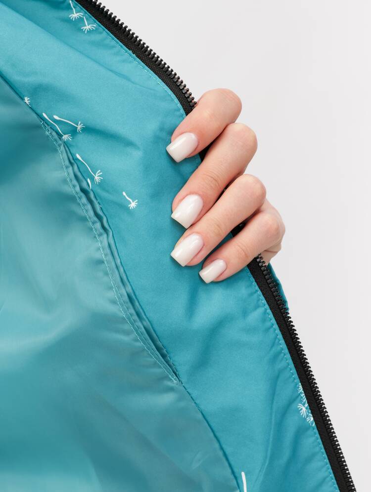 Ветровка с капюшоном на молнии и принтом шир.  750, рис. 33