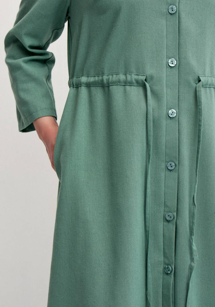 Платье-рубашка изо льна шир.  750, рис. 21