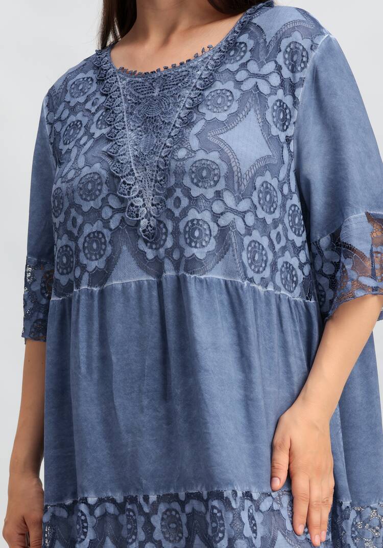 Платье ярусное кружевное шир.  750, рис. 15