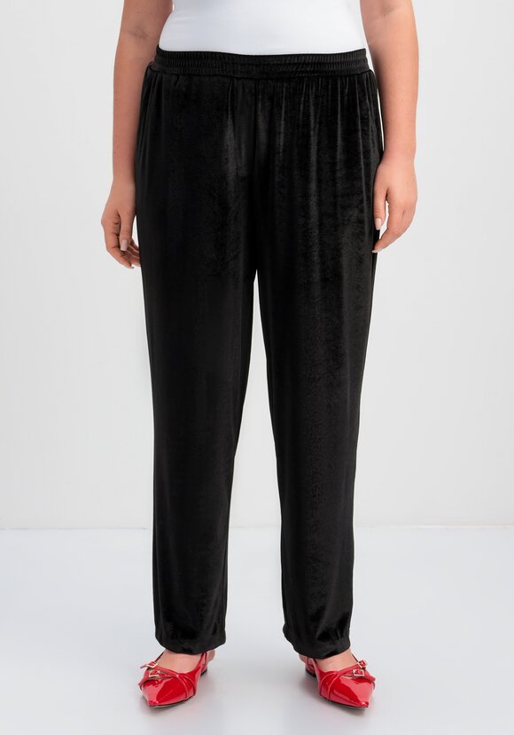 Брюки бархатные прямого кроя шир.  580, рис. 11