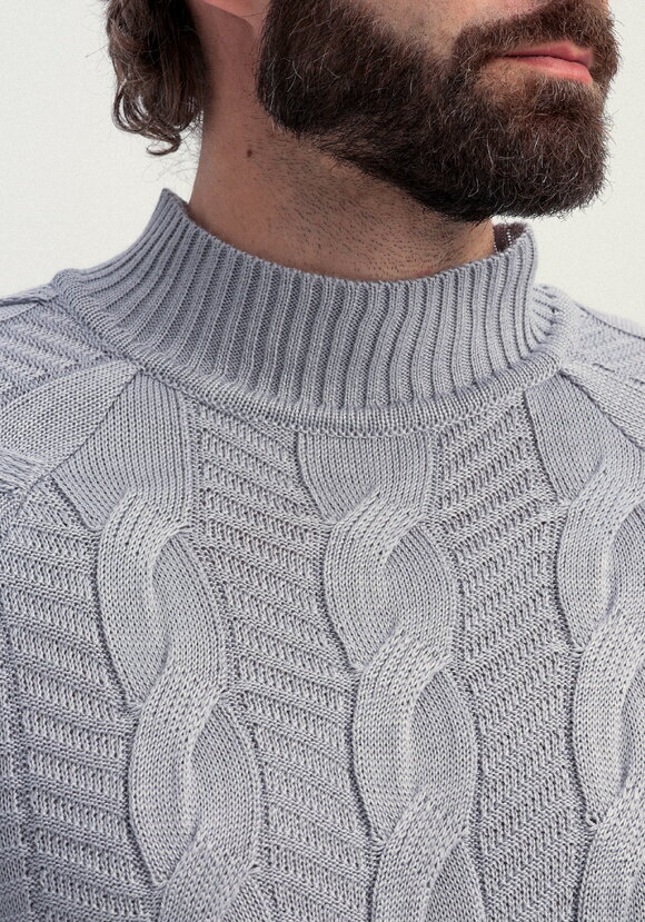 Джемпер мужской с фактурными косами шир.  580, рис. 11