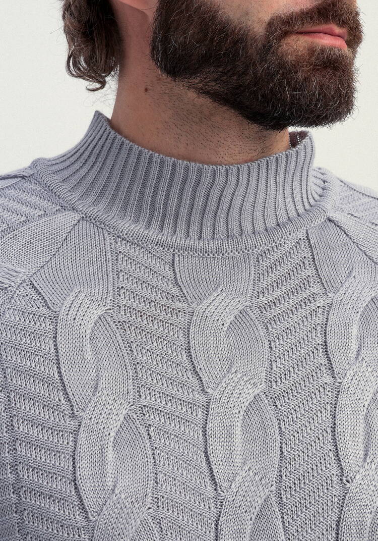 Джемпер мужской с фактурными косами шир.  750, рис. 11