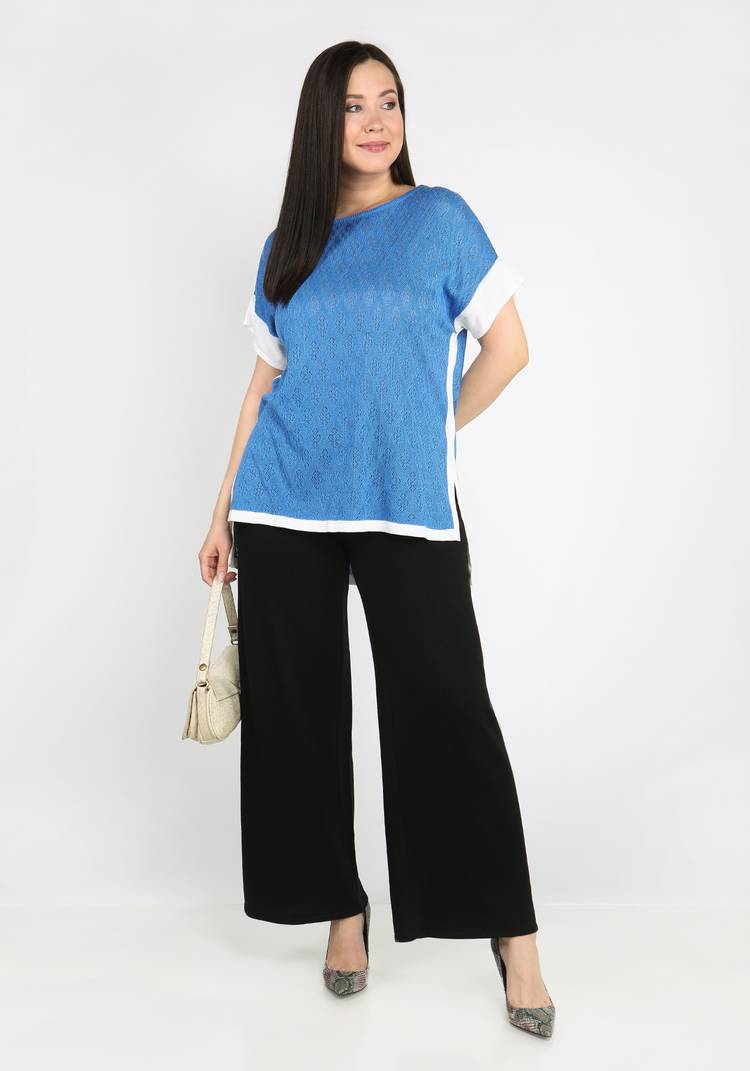 Брюки широкие на резинке из хлопка шир.  750, рис. 10