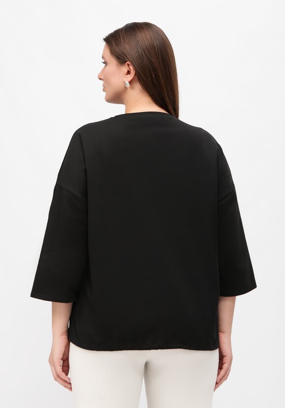 Блуза с принтом на кулиске шир.  580, рис. 3