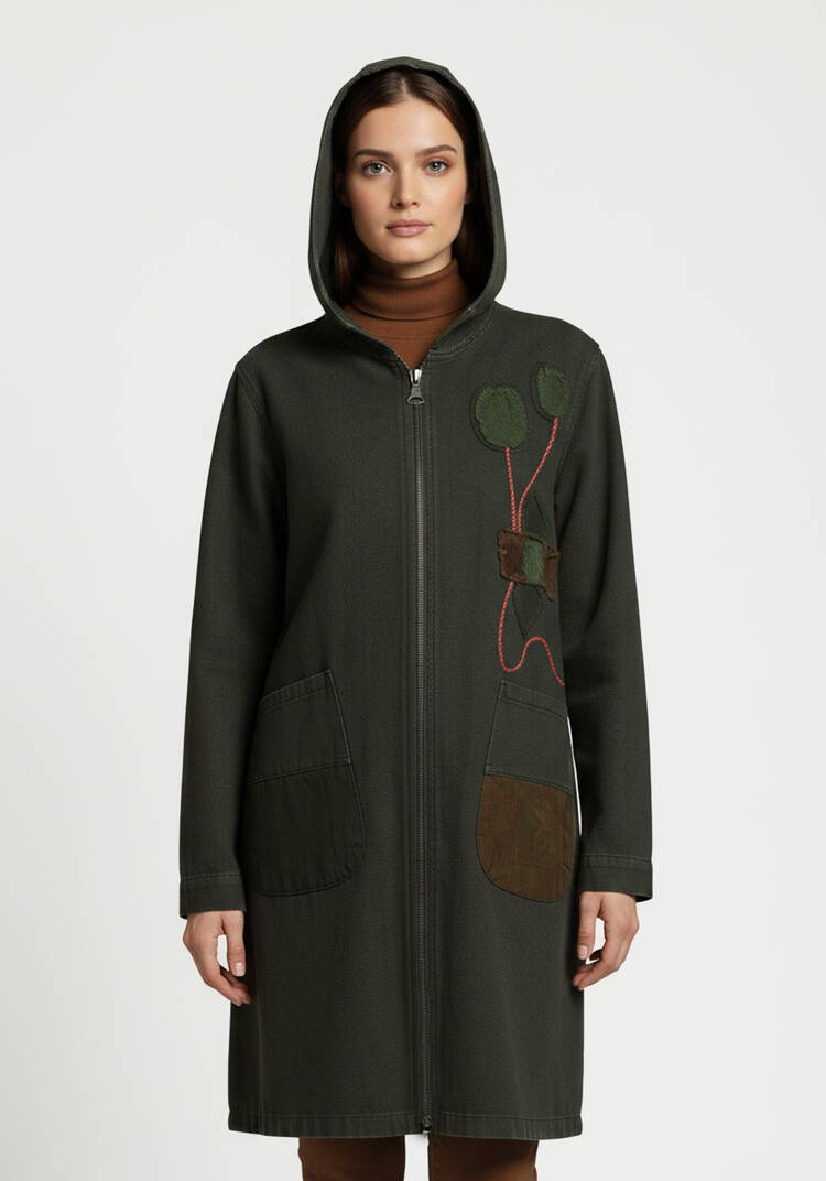 Куртка джинсовая с нашивками шир.  750, рис. 10