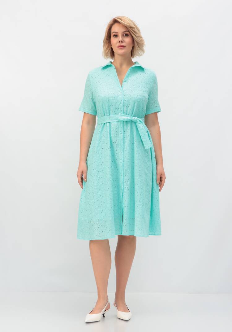 Платье из хлопка с поясом шир.  750, рис. 29