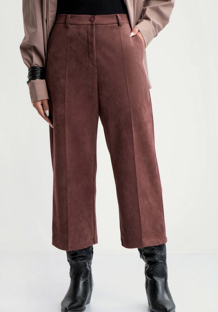 Брюки кюлоты из эко замши шир.  750, рис. 11