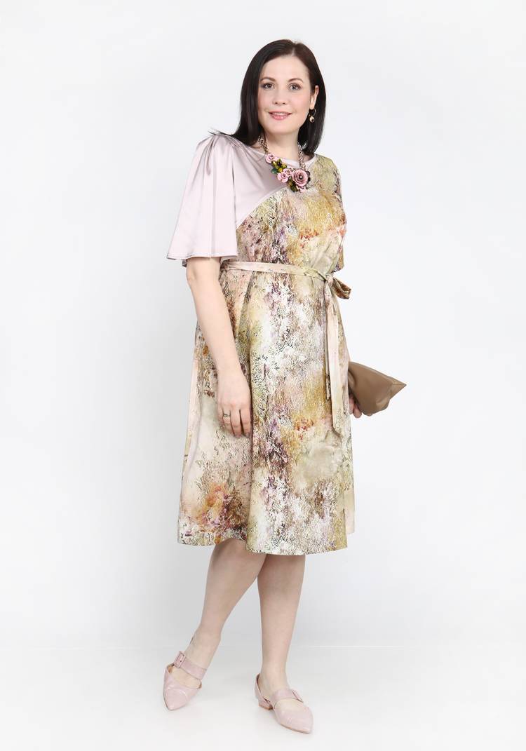 Платье прямого силуэта с круглым воротом шир.  750, рис. 7