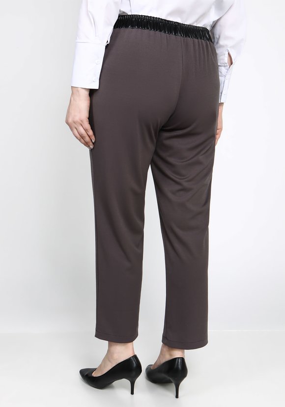 Брюки с поясом из эко-кожи шир.  580, рис. 10