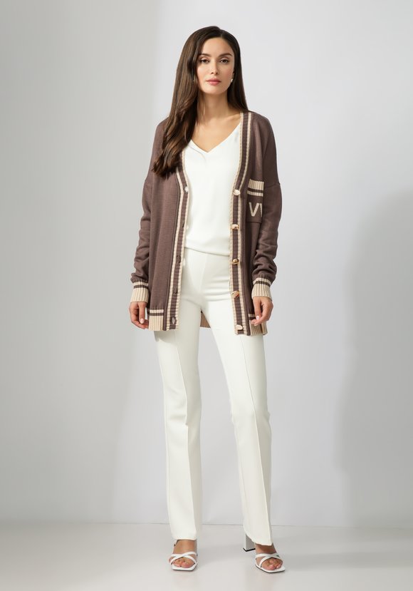 Кардиган с карманом на груди и логотипом шир.  580, рис. 9