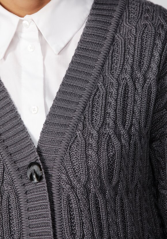 Кардиган удлиненный с объемными косами шир.  580, рис. 16