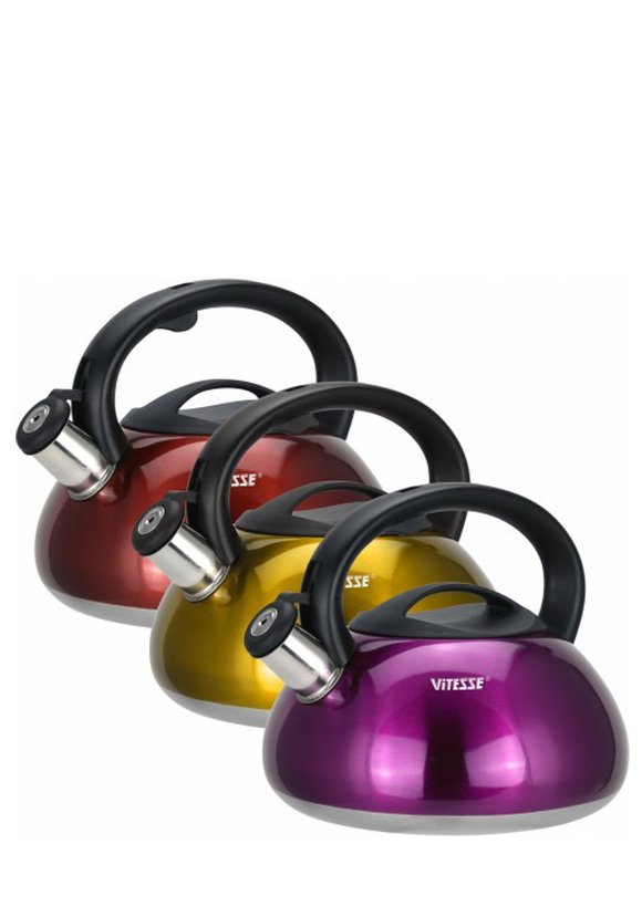 Чайник со свистком и цветным покрытием шир.  580, рис. 1