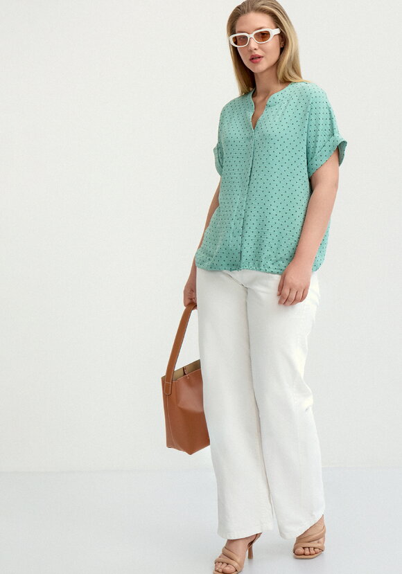 Блуза на кулиске по низу Мира шир.  580, рис. 2