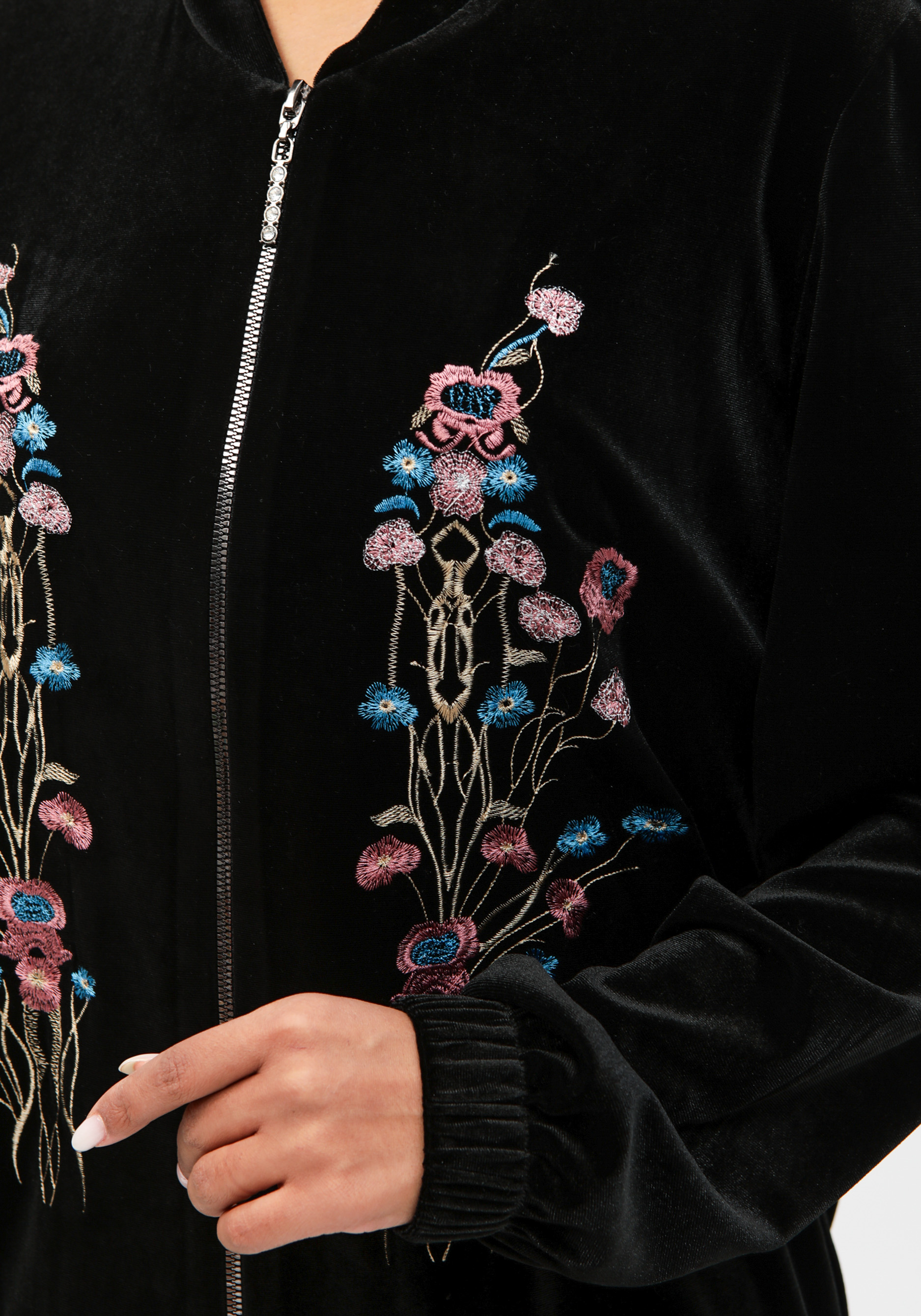 Бомбер с цветочной вышивкой на молнии Frida, размер 48 - фото 7