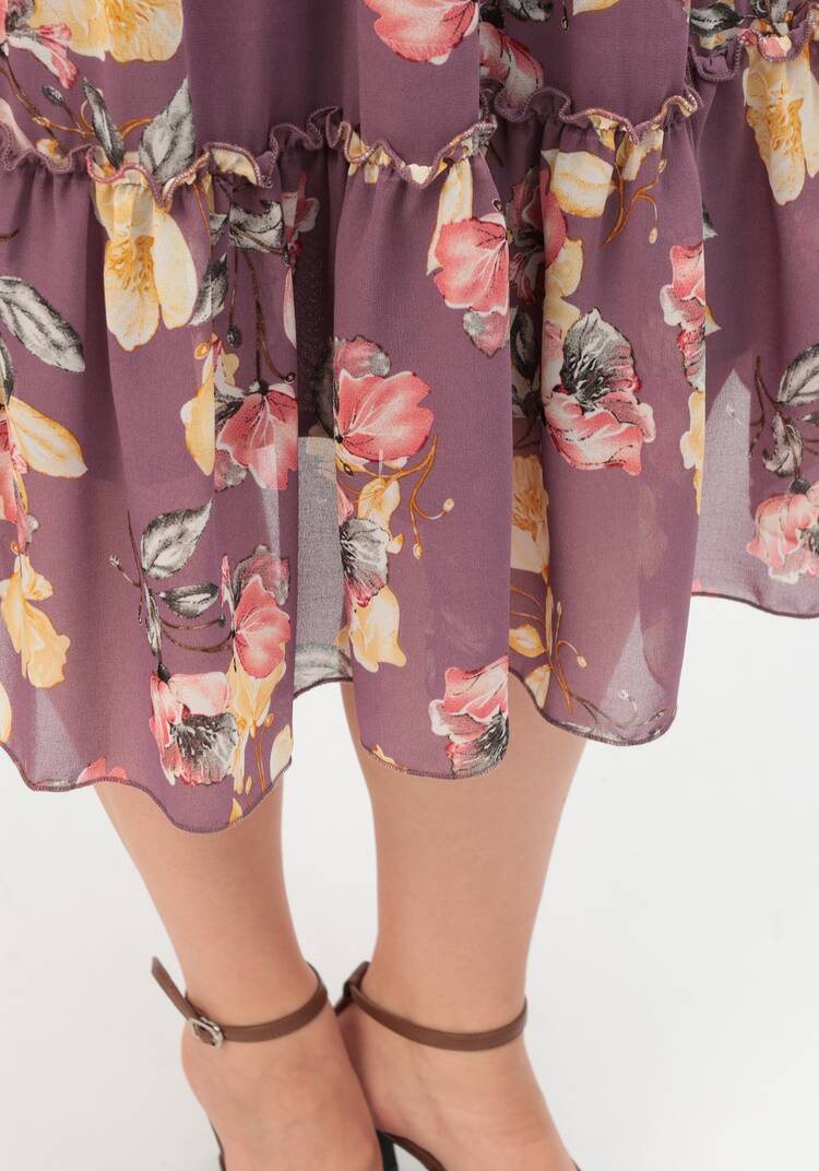 Платье с воланом по горловине шир.  750, рис. 7