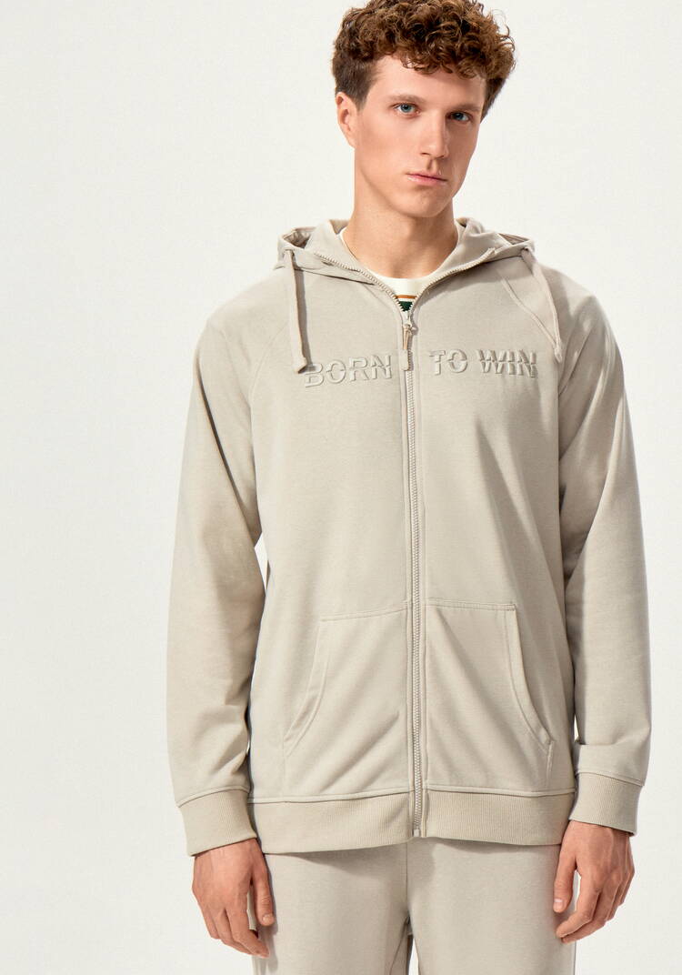 Толстовка с вышивкой и капюшоном шир.  750, рис. 4