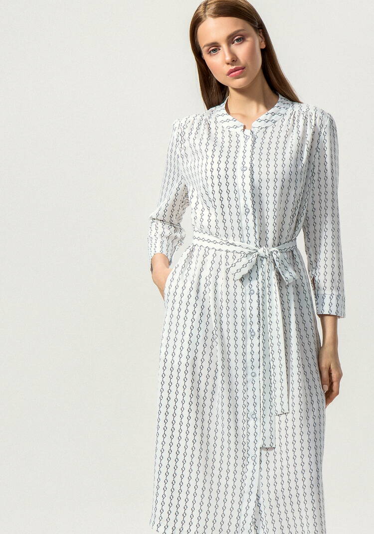 Платье-рубашка с воротником-стойкой шир.  750, рис. 10