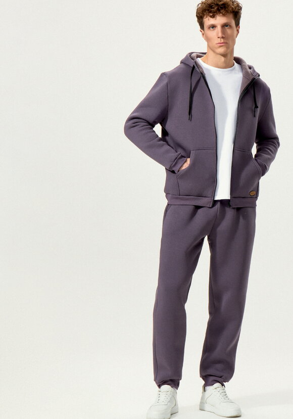 Брюки утеплённые из футера на резинке шир.  580, рис. 19