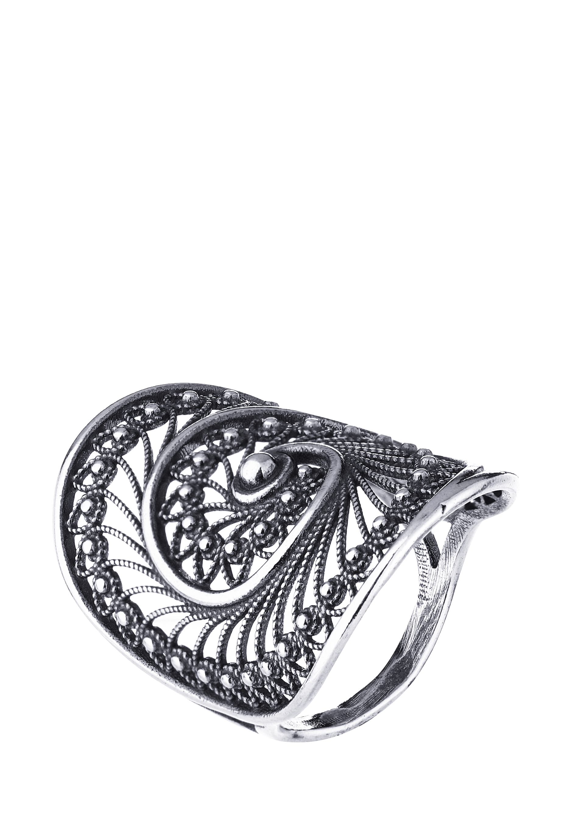 Кольцо серебряное  "Лилит"