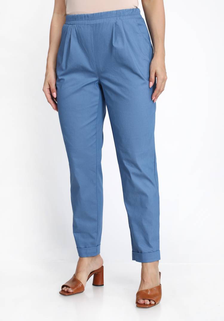 Брюки укороченные полуприлегающего силуэта шир.  750, рис. 5