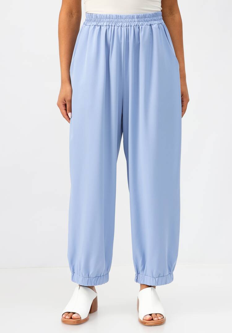 Брюки бананы на резинке с карманами шир.  750, рис. 28