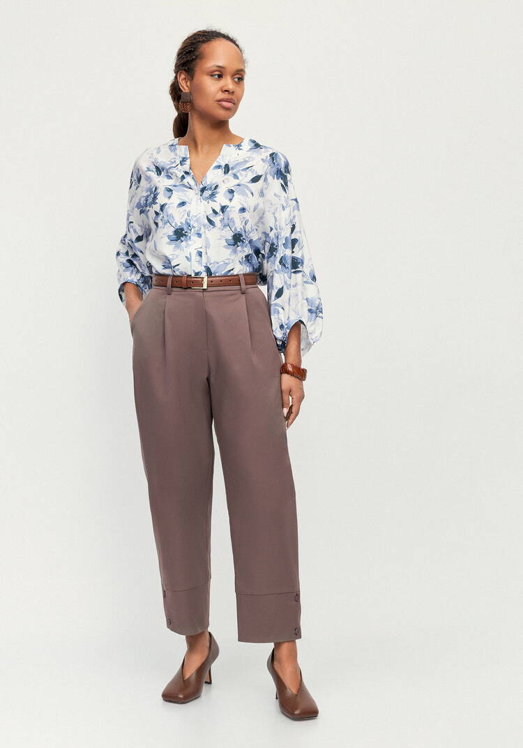 Брюки с пуговицами по низу Кармен шир.  750, рис. 15