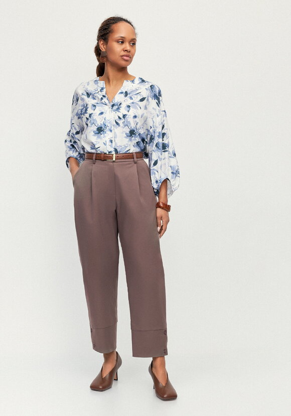 Брюки с пуговицами по низу Кармен шир.  580, рис. 15