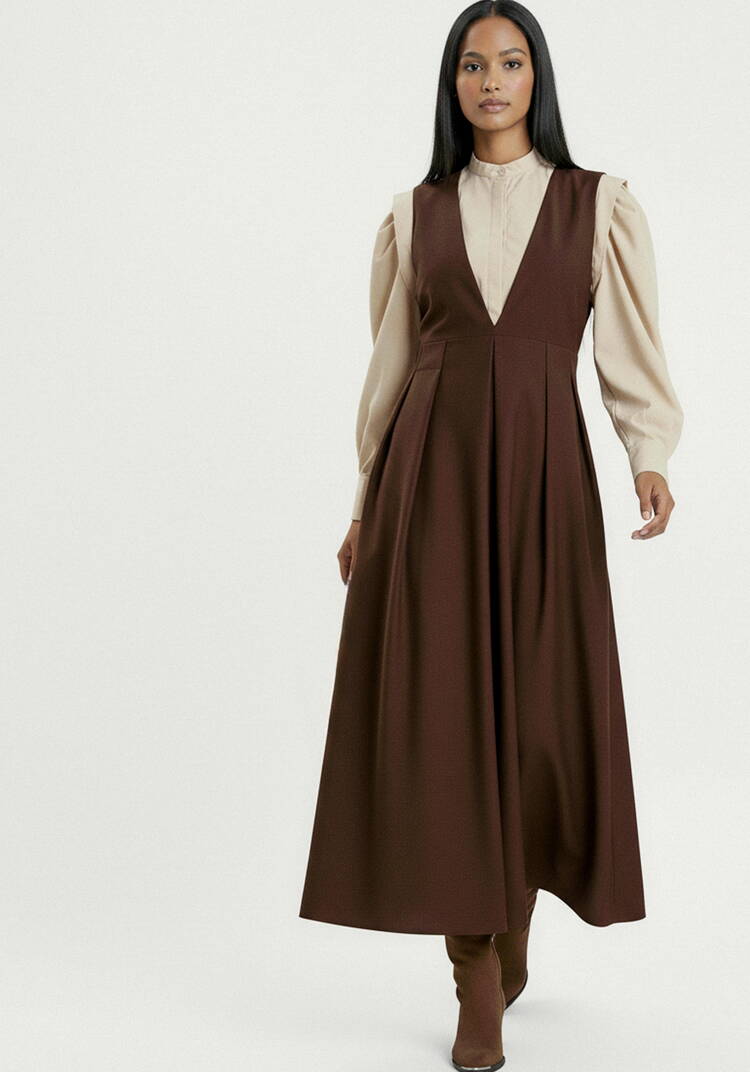 Сарафан с рюшей на спинке шир.  750, рис. 15