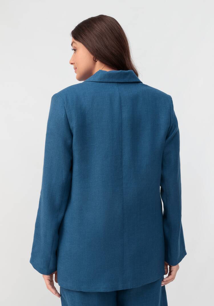 Пиджак из льна Мила шир.  750, рис. 3