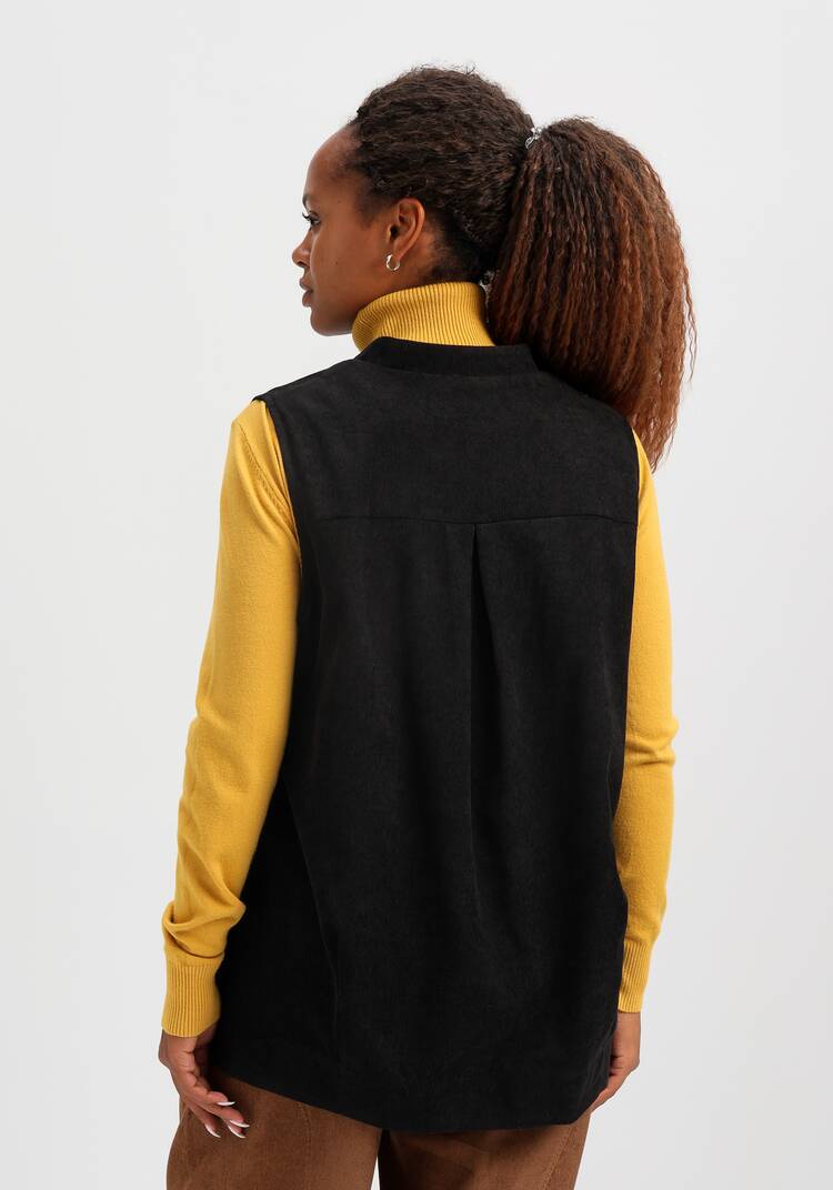 Жилет из вельвета с карманами шир.  750, рис. 3