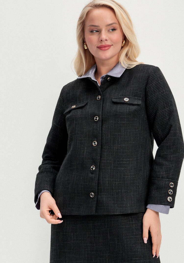 Пиджак из твида однобортный шир.  750, рис. 9