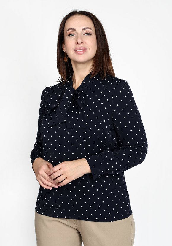 Блуза с завязками бант шир.  580, рис. 2