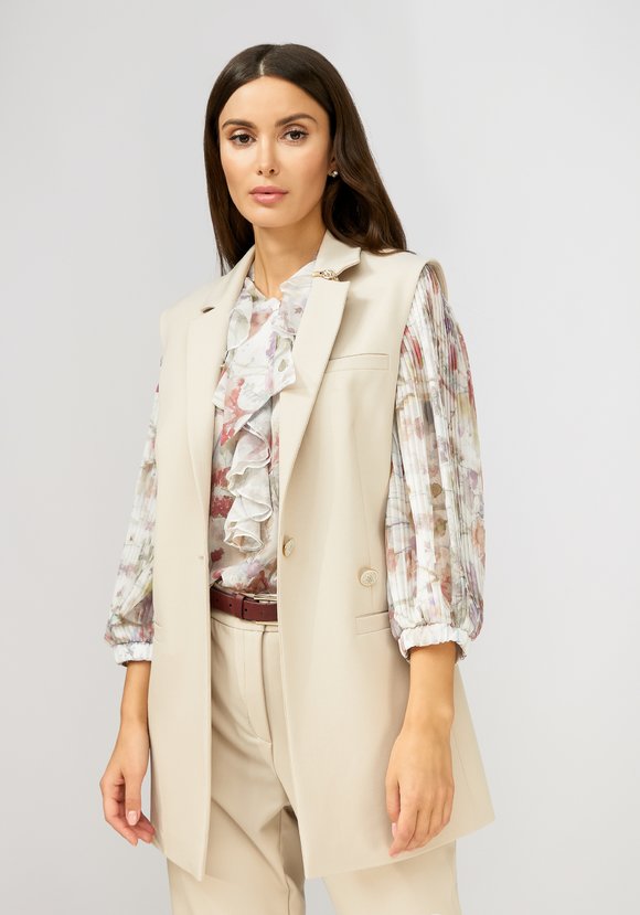 Жилет однобортный шир.  580, рис. 8