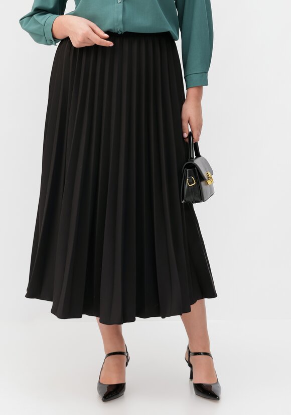 Юбка-миди гофре шир.  580, рис. 1