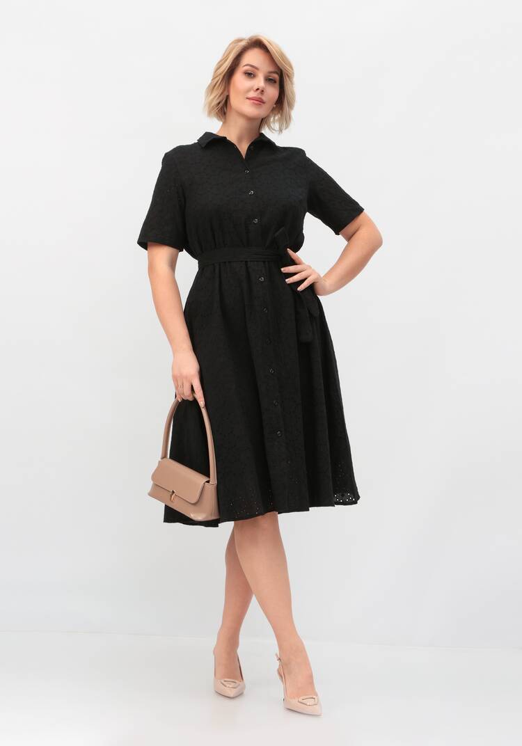 Платье из хлопка с поясом шир.  750, рис. 18