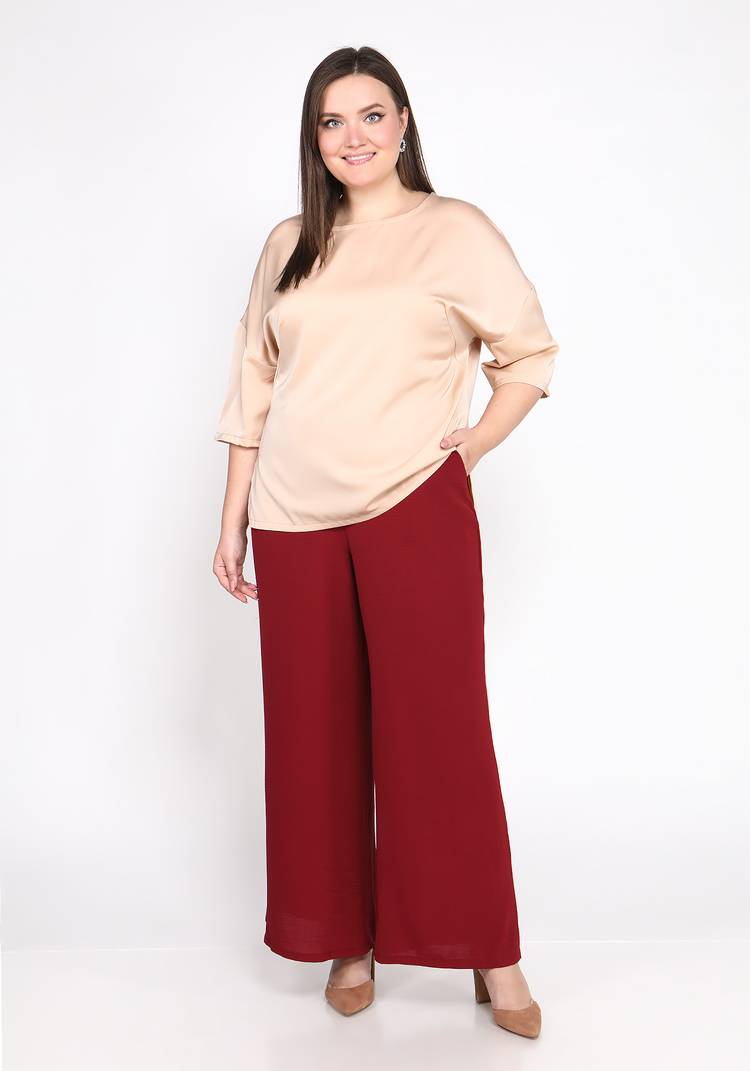 Блуза базовая однотонная шир.  750, рис. 9